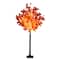 5ft. Pre-Lit Autumn Artificial Fall Tree with 200 Warm White LED Lights